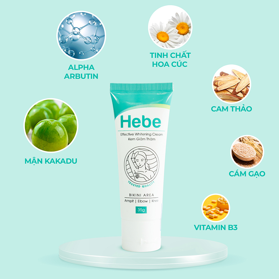 KEM HEBE- HỖ TRỢ TRỊ THÂM NÁCH, VÙNG BIKINI 35G