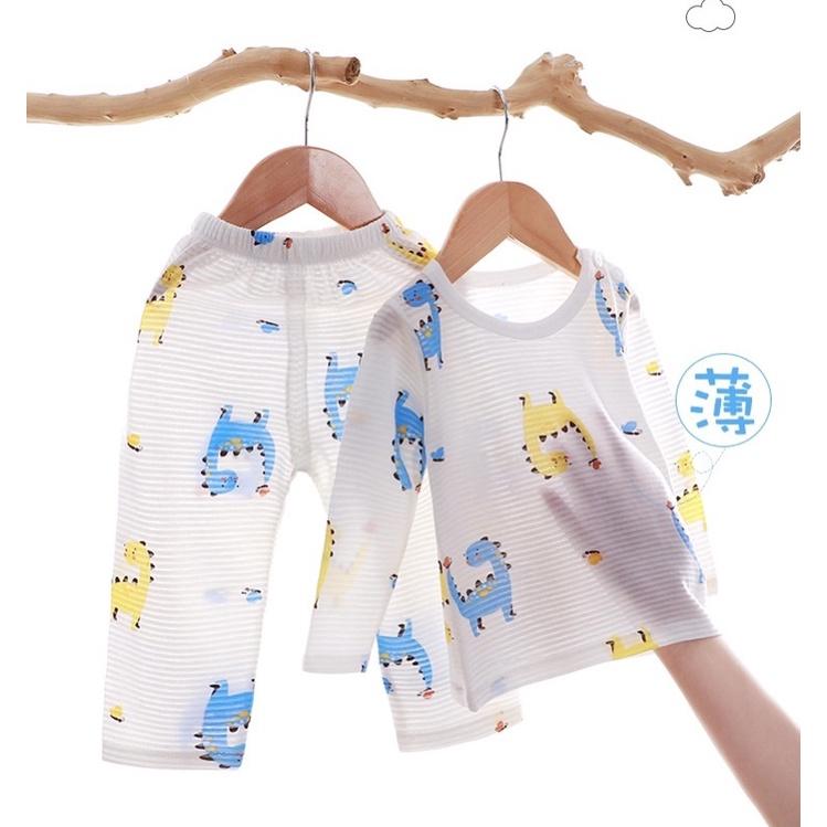 <11-35kg> Bộ đồ bé trai dài tay cotton mỏng,nhẹ, mát, thoáng khí