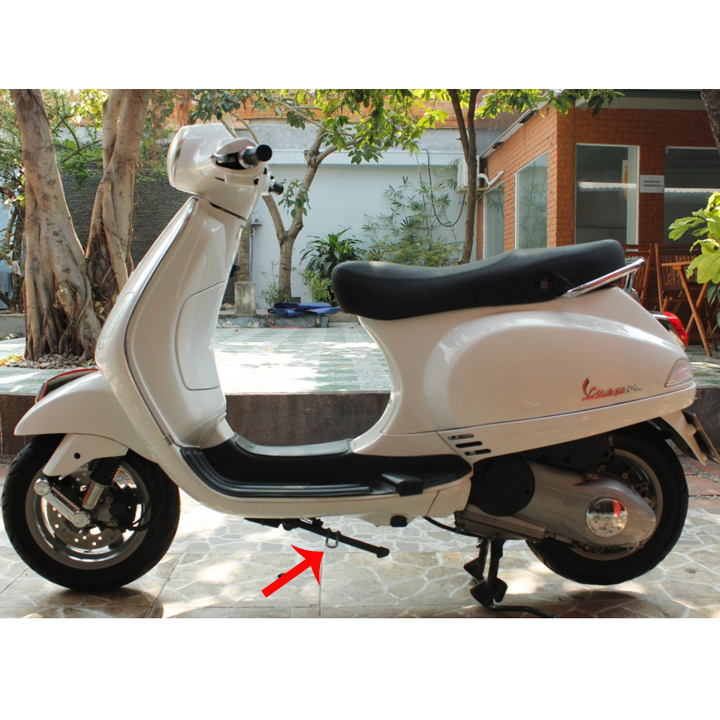 Chân chống nghiêng Loại Không Điện dành cho xe Vespa LX Nhập  -TKBs.454