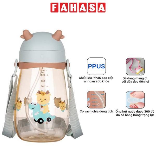 Bình Nhựa Trẻ Em Chú Hươu Nhỏ 450 ml - LocknLock HAP910MIT - Màu Xanh Mint