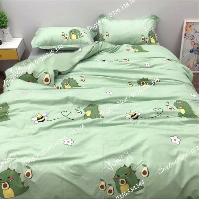 Bộ 5 Món Vỏ Chăn Cotton Poly Cao Cấp Hàng Loại 1 Chất Vải Mịn Màng ( được chọn mẫu ) ga giường l ga gối