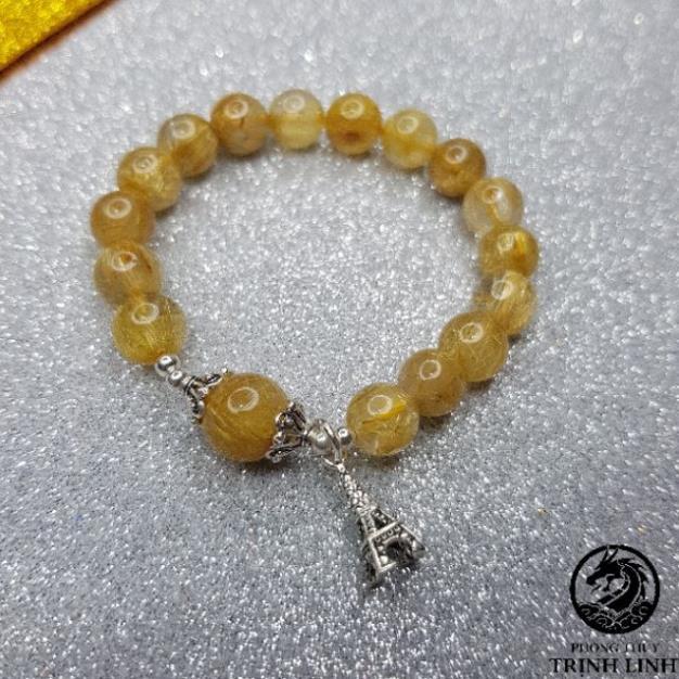 VÒNG TAY MÀU VÀNG VÀ HOA S925