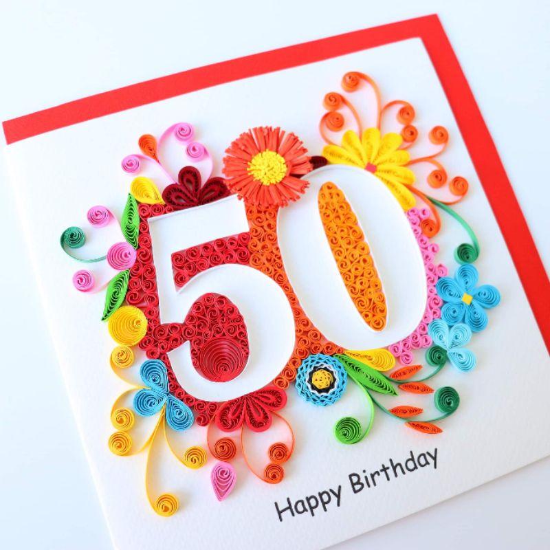 THIỆP QUILLING HAPPYBIRTHDAY
