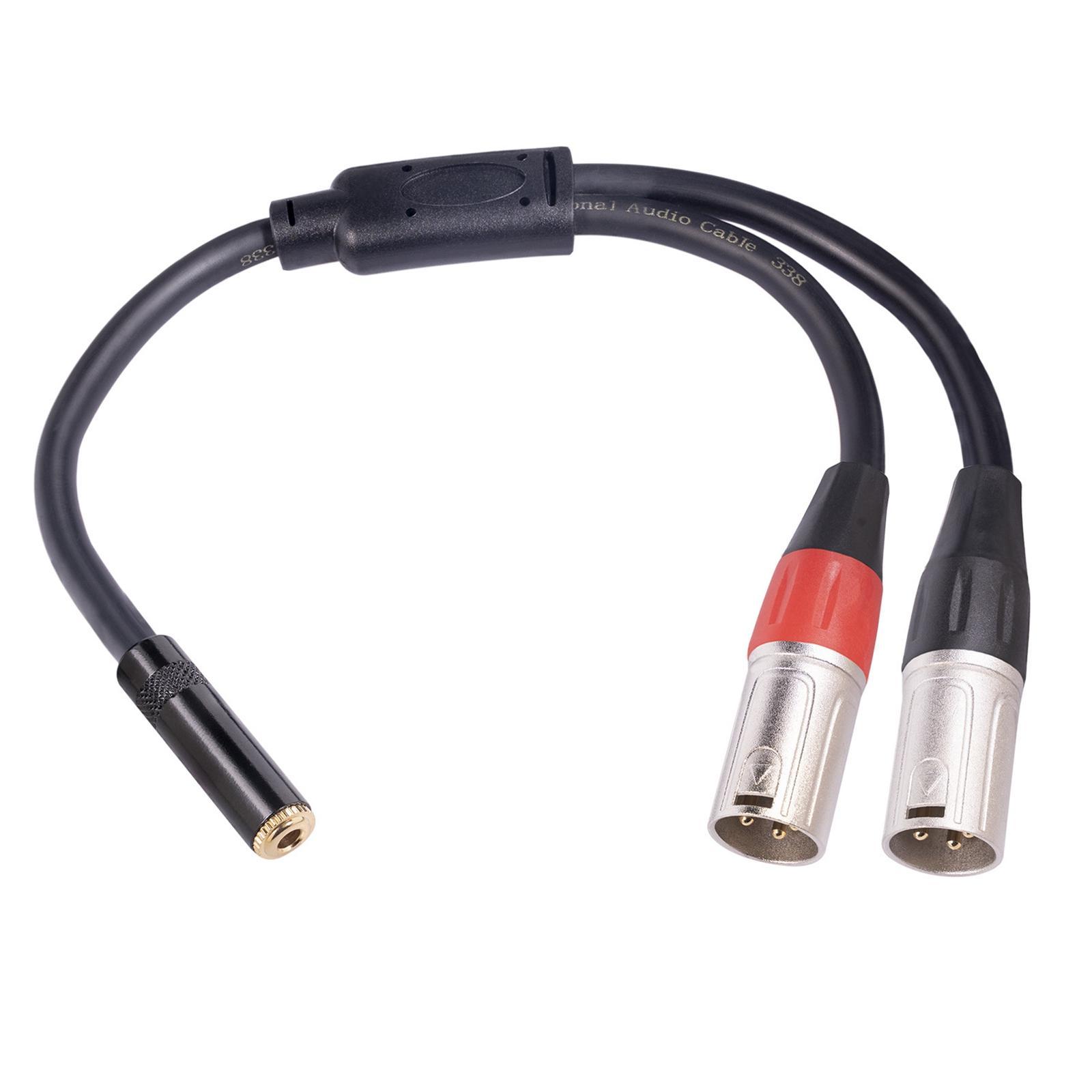 3.5 mm Female Audio Cable Adapter Y Splitter AUX Cable for Mobile Home PC