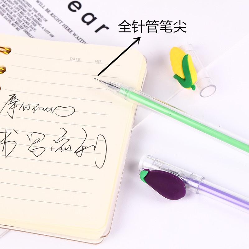 Bút Mực Gel Hoa Quả Trong Suốt - Bút Bi Nước Mực Đen Ngòi 0.5mm Siêu Dễ Thương DUASHOP