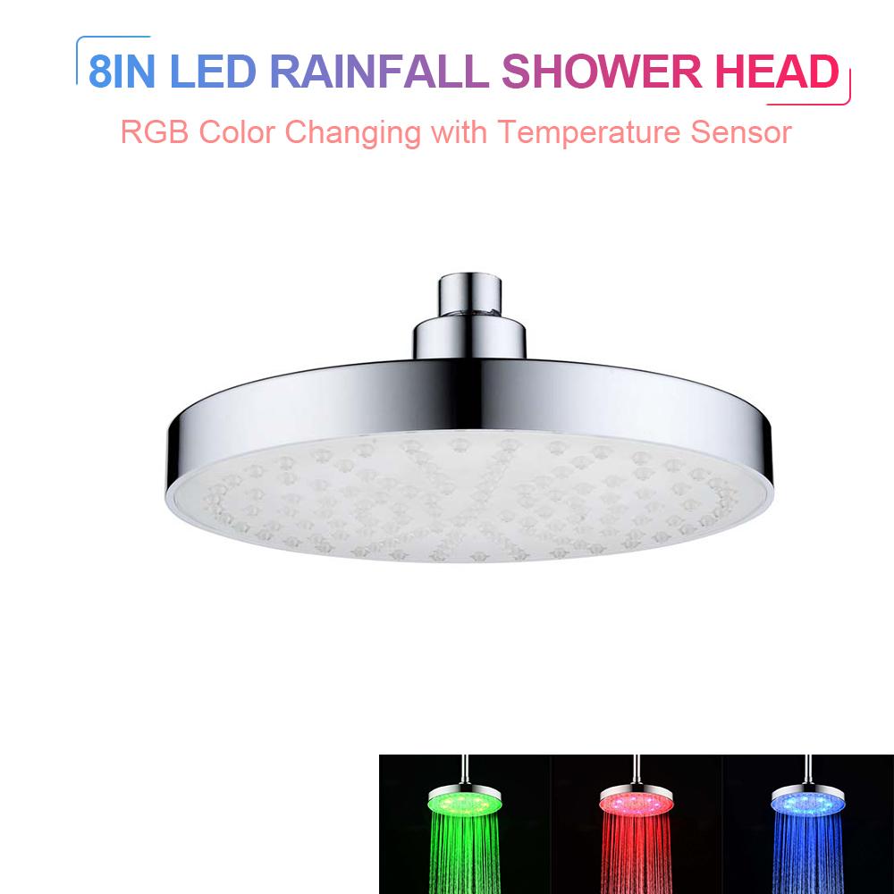Đầu vòi sen nhà tắm có đèn led tự động thay đổi màu sắc