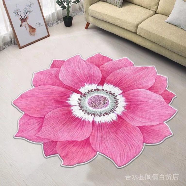 Thảm Lót Sàn Phòng Khách / Phòng Ngủ / Phòng Khách Hình Bông Hoa Đặc Biệt Thấm Hút Nước Chống Tr