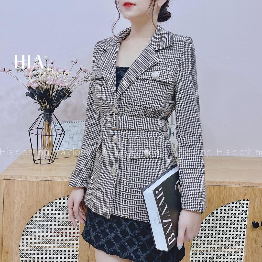 Áo Khoác Dạ Kèm Đai| Thiết Kế Độc Quyền| Chất Vải Cao Cấp HIA Clothing A386