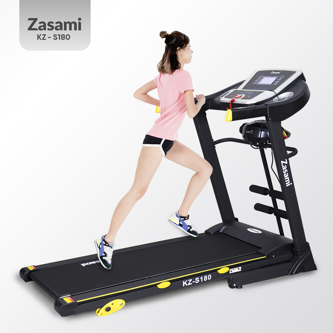 Máy Chạy Bộ Điện Zasami KZ-S180 - Tặng xoay eo + túi trống thể thao