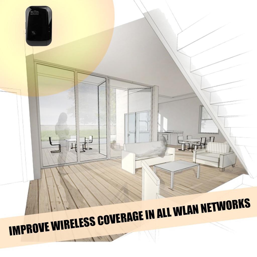 Wireless Repeater Wifi Extender 300Mbps 802.11N Booster Long Range US Plug