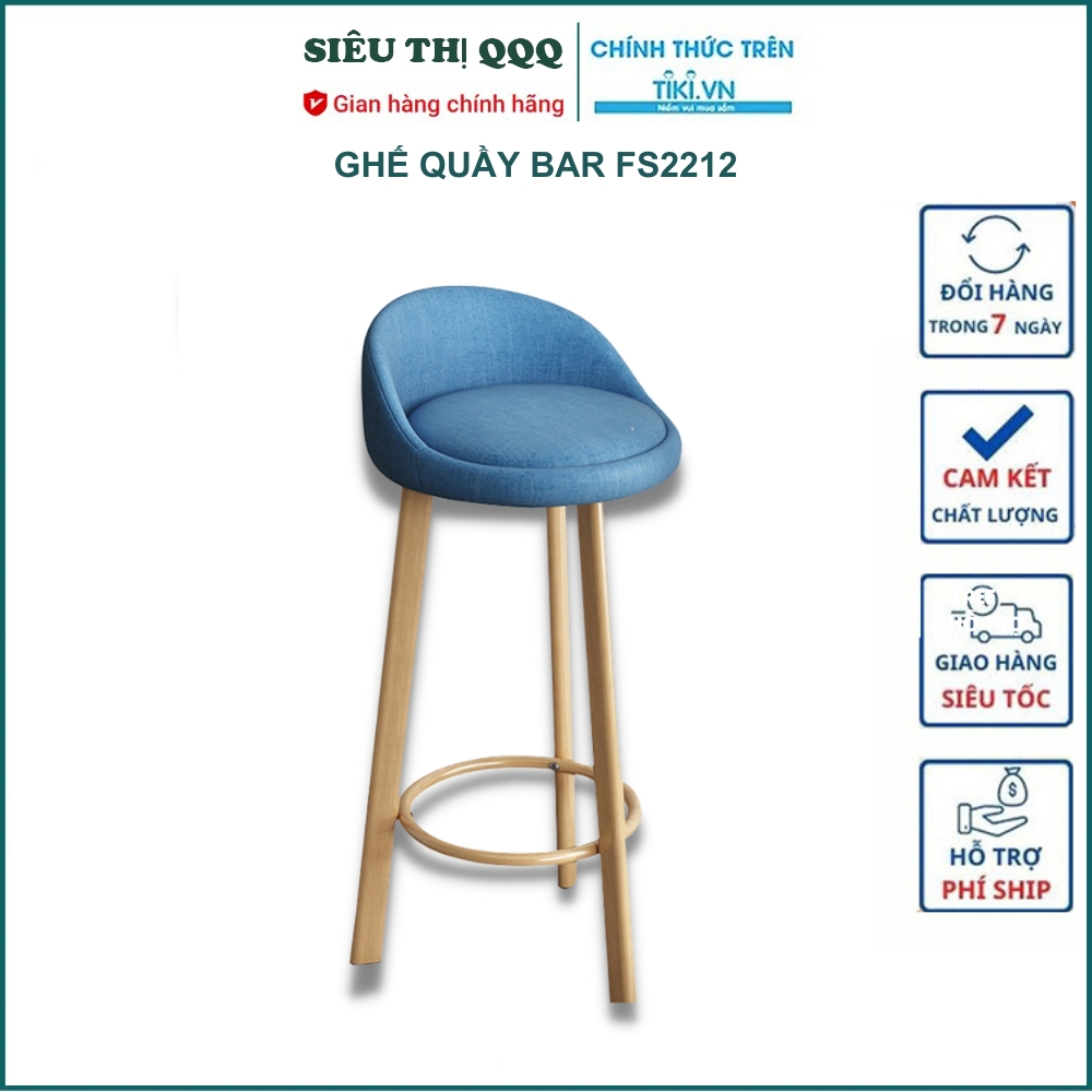 Ghế quầy bar lễ tân sang trọng sf2212 xoay 360 độ - Hàng chính hãng