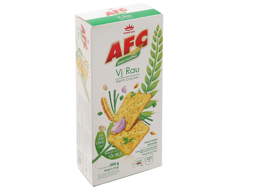 Bánh Dinh Dưỡng AFC Vị Rau Hộp 200g