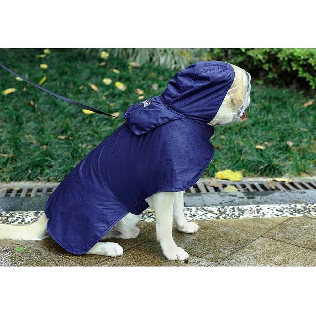 Dog Pet Waterproof Reflective Raincoat Keep Pets Dry In Rainy Day