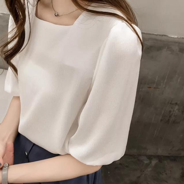 ÁO SƠ MI NỮ TAY LỠ XINH ĐẸP