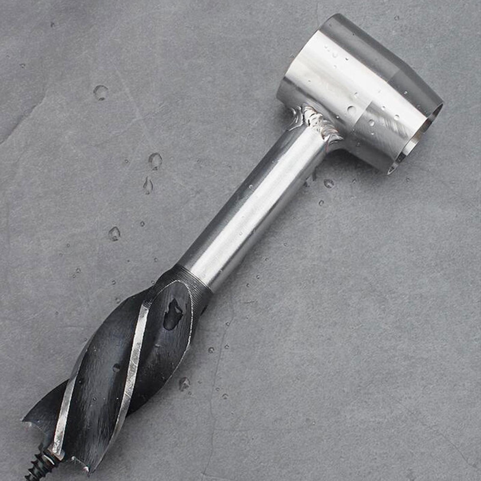 2x Stainless Steel Manual Wood Auger Survival Tools for Outdoor Emergency