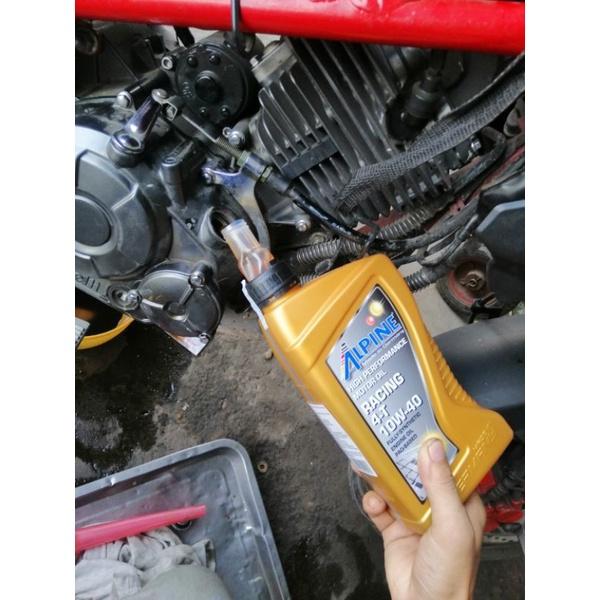 Nhớt ALPINE RACING 4T 10W-40 dầu gốc PAO công nghệ Đức - xe số, xe côn, xe PKL