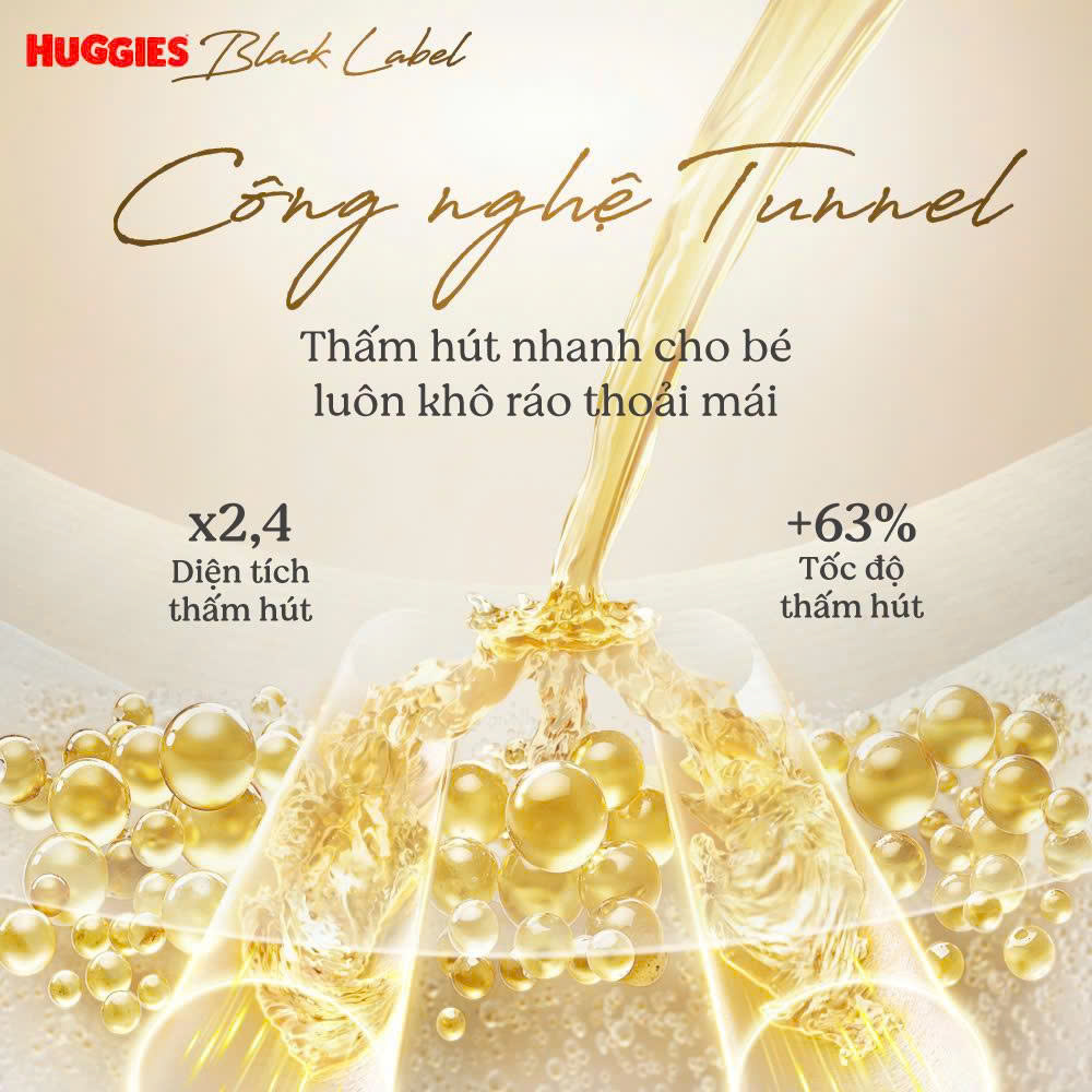 Tã/ Bỉm QUẦN Huggies Black Label siêu cao cấp cho bé size XL28 miếng