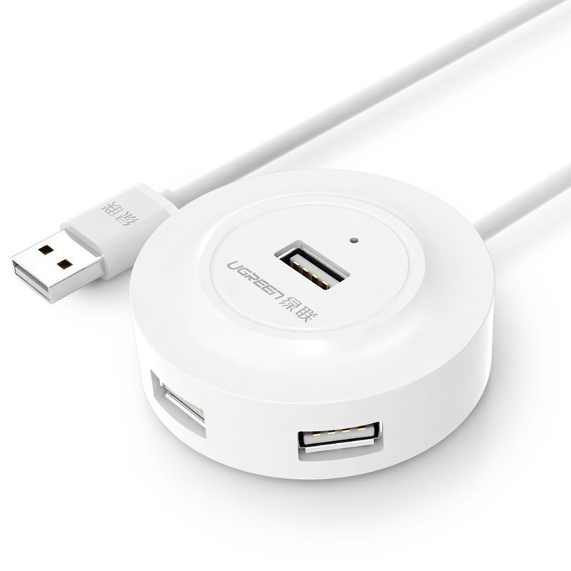 Hub USB 2.0 UGREEN CR106 - 4 cổng tốc độ cao, Bảo hành 18 tháng  - Hàng chính hãng