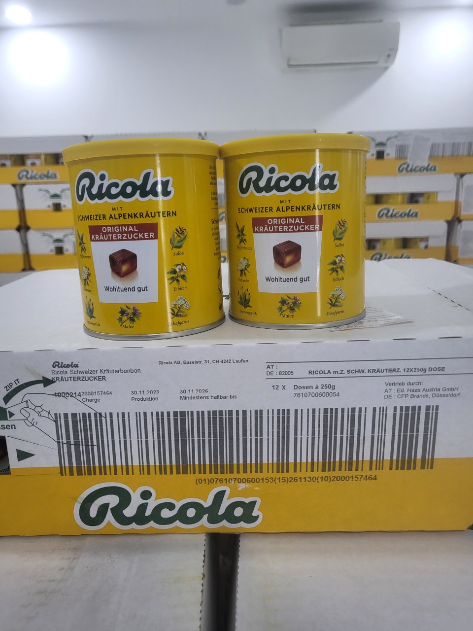 Kẹo ngậm Ricola Đức 250gr