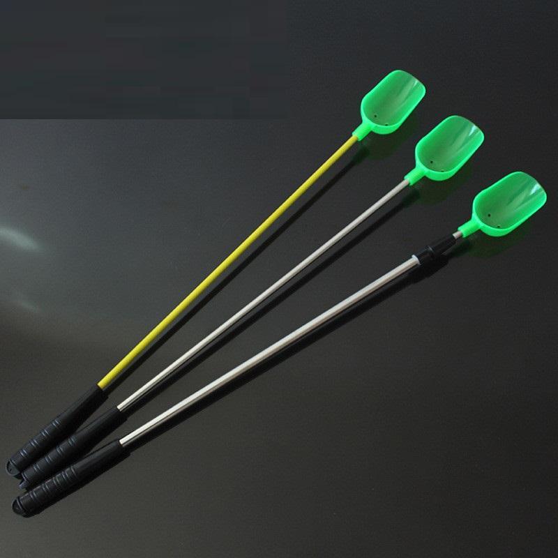 GẬY RA XẢ MỒI, thìa xúc ném mồi xả ổ câu, làm bằng inox và cacbon KK24