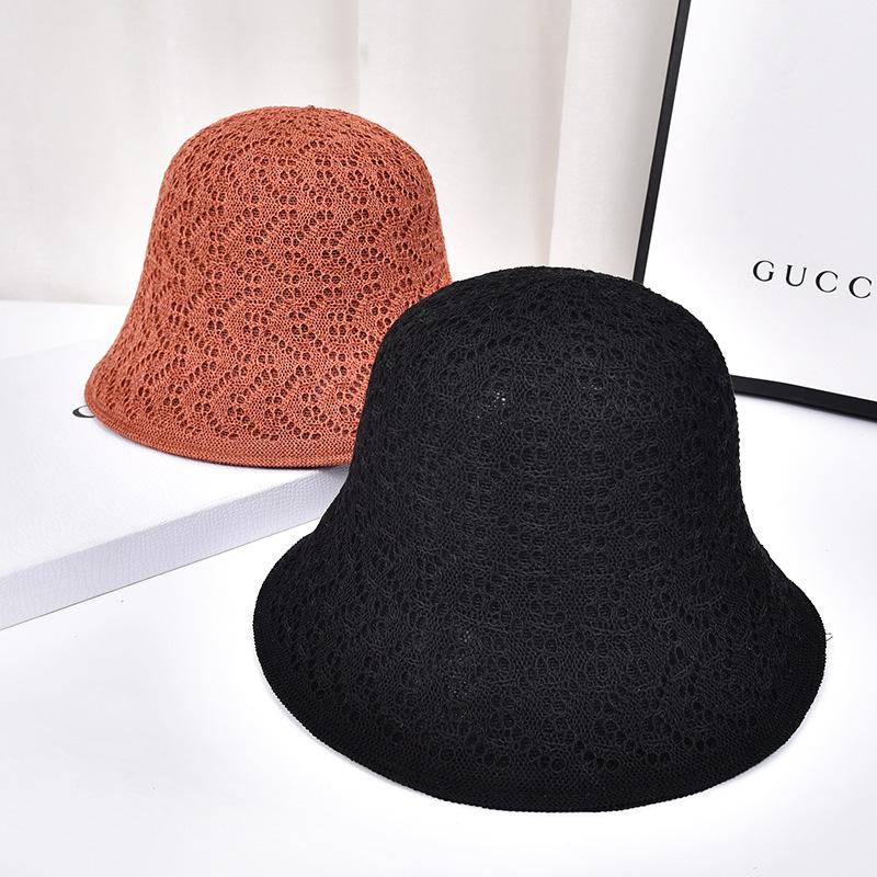 Năm 2021 Thời Trang Phụ Nữ Nón Người Cá Mũ Đầu Mùa Xuân Và Mùa Thu Dệt Nón Mùa Hè Hàn Quốc Hoang Dã Rỗng Bóng Mũ Rơm