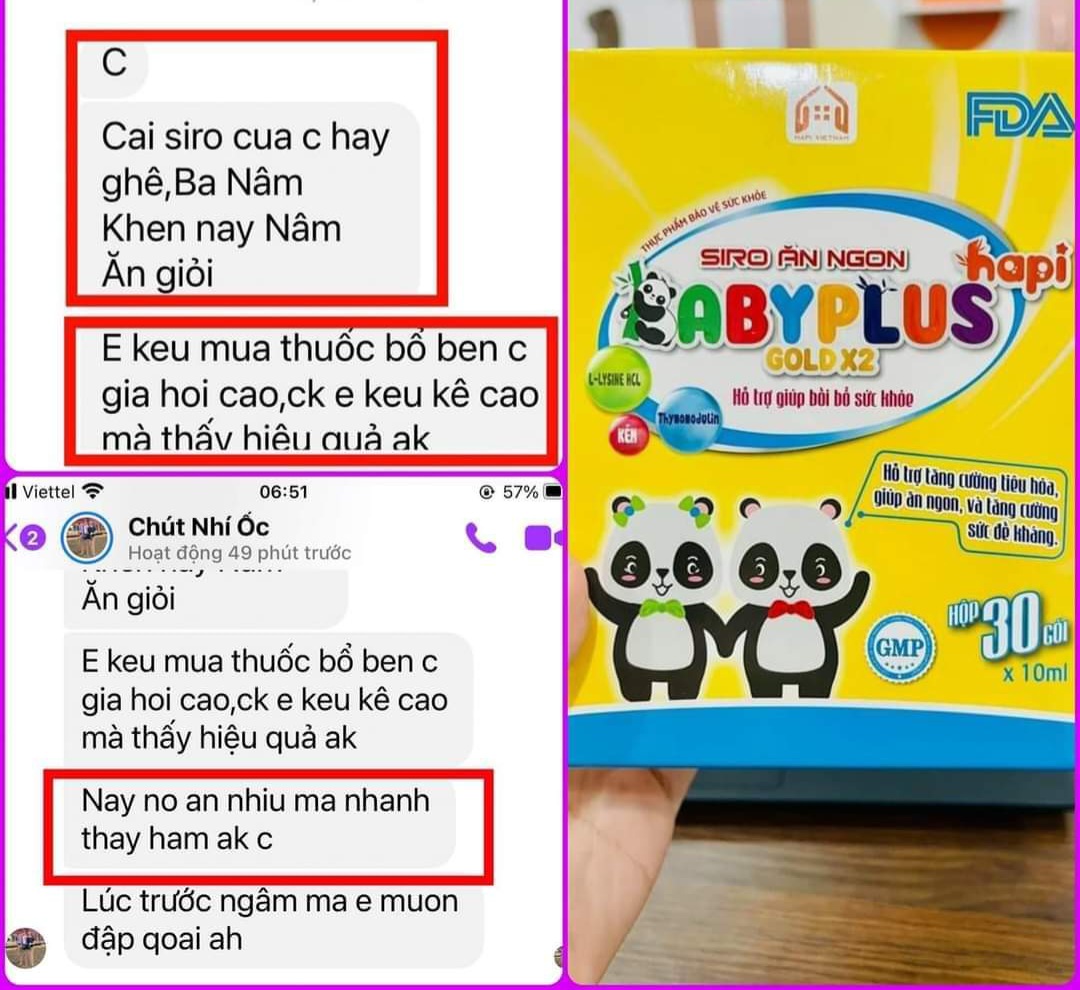 COMBO SIRO ĂN NGON BABYPLUS KÈM GẤU XINH