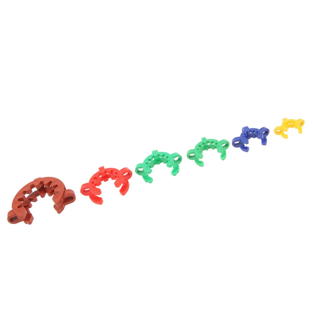 5pcs Polyacetal Keck Clamps Standard Taper Clips For Glass Ground 14-40 Mm