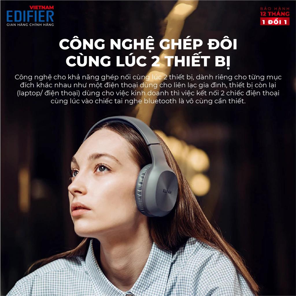 Tai nghe Bluetooth 5.1 EDIFIER W600BT - 30h Playtime - Thích hợp chơi game, học tập và làm việc trực tuyến (online) - Hàng chính hãng