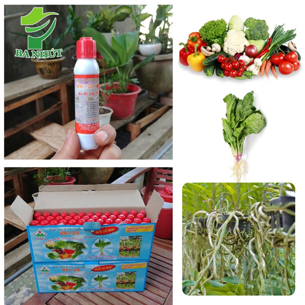 10 Lọ Phân Bón Lá NPK Hỗn Hợp VNa34 – Lọ 30ml Ra Rễ Cực Mạnh, Tăng Cường Dưỡng Chất Cho Cây