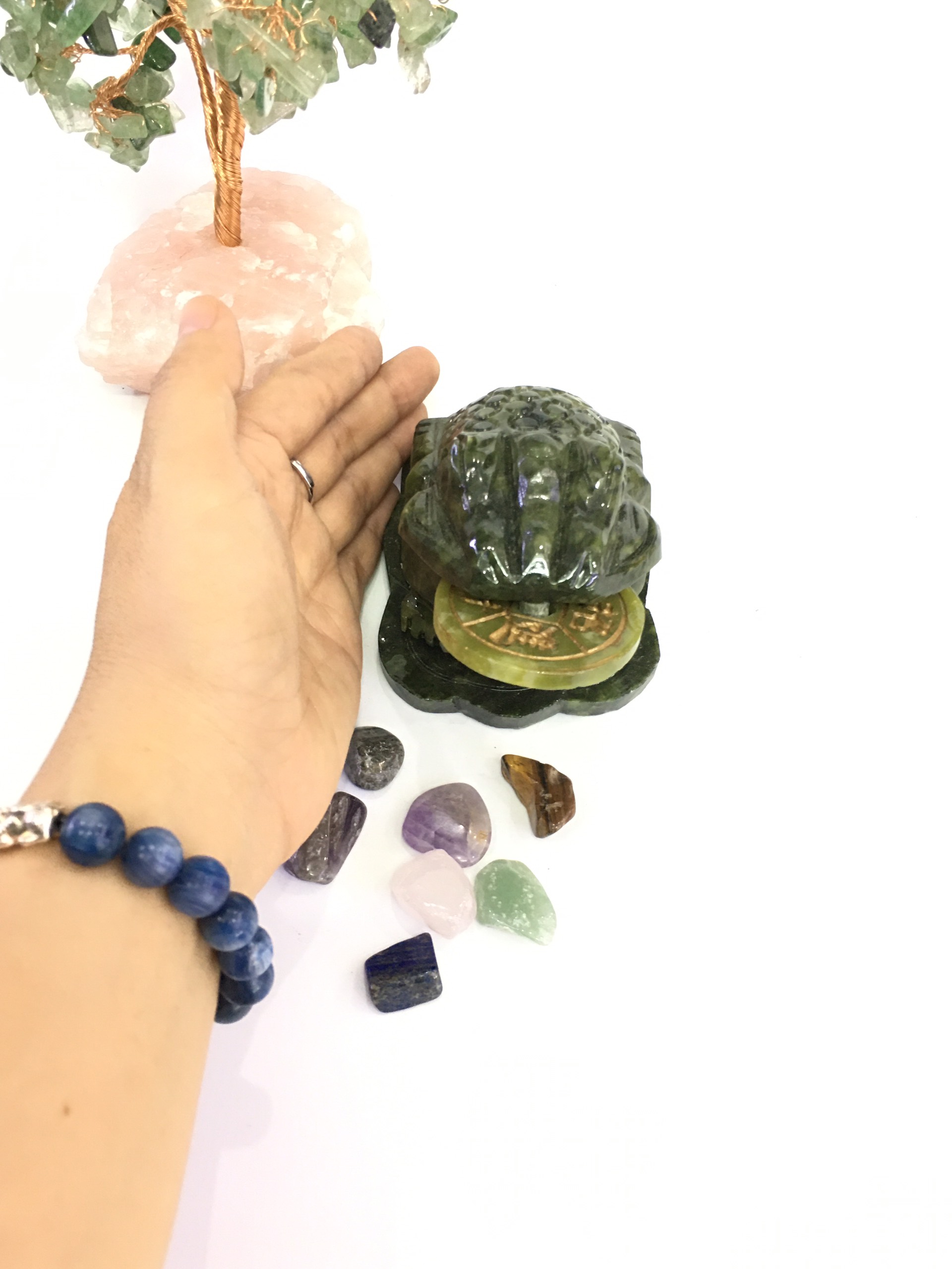 Thiềm thừ – đá Serpentine xanh – 10cm