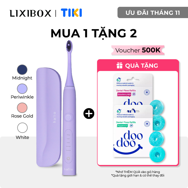 Bàn Chải Điện Halio Sonic Whitening Toothbrush Pro