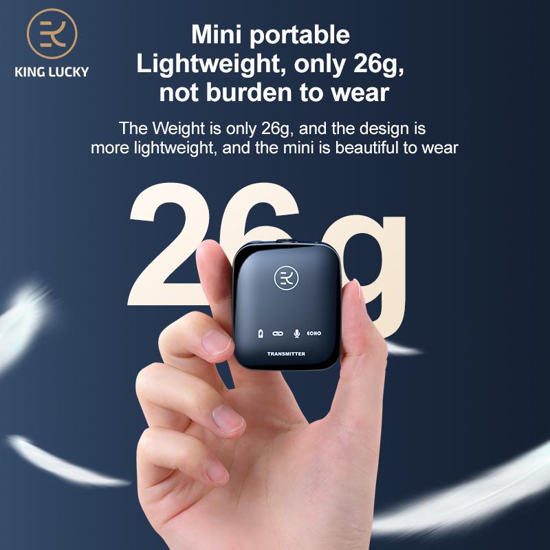 Kinglucky m18 một cho hai micrô cài áo không dây cho máy ảnh dslr máy quay phim điện thoại thông minh và máy tính bảng cho youtube Màu sắc: Xanh lục