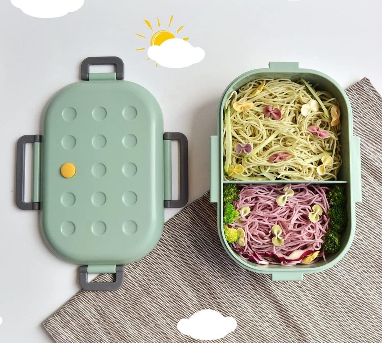 Hộp Bento 1000ml, Hộp ăn trưa -Litter -Proof Children và người lớn ,, Hộp ăn trưa với đối tượng , hộp đồ ăn nhẹ Spout -safe