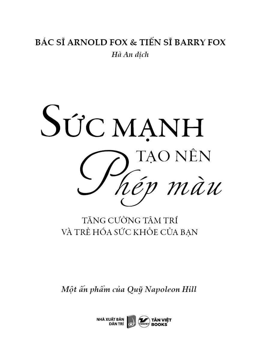 Sức Mạnh Tạo Nên Phép Màu - Tăng Cường Tâm Trí Và Trẻ Hóa Sức Khỏe Của Bạn