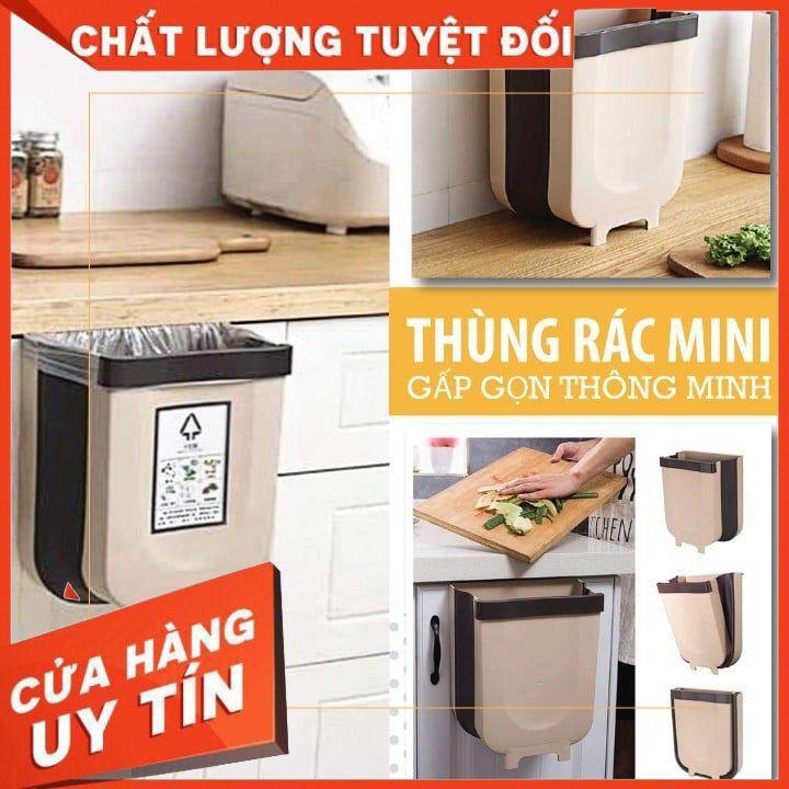 Thùng Rác Gấp Gọn Thông Minh Treo Cửa Tủ Nhà Bếp, Thùng Rác Gấp Gọn Cài Cánh Cửa Tiện Lợi, Sang Trọng Size To