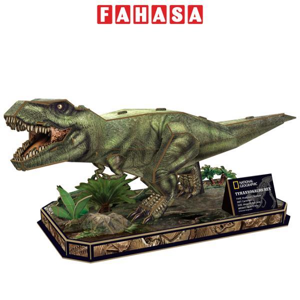 Xếp Hình Puzzles 3D National Geographic: Khủng Long Tyrannosaurus Rex - Cubic Fun DS1051H (52 Mảnh Ghép)