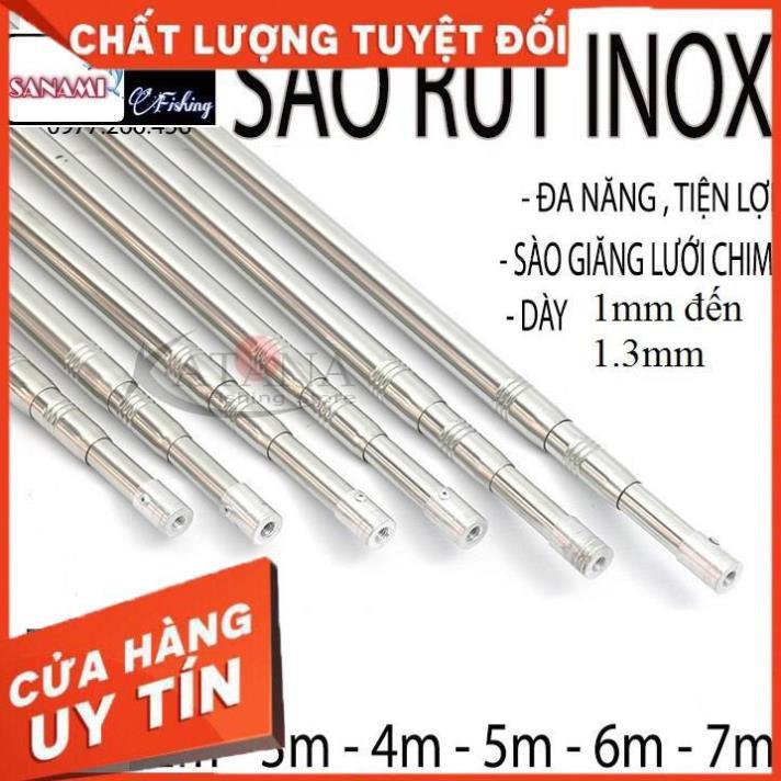 Sào chim sào phơi đồ đủ size chuyên bẫy chim và treo lồng chim 4m đến 7m