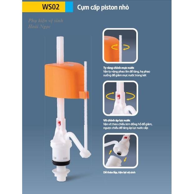 WS02 - cây cấp nước bộ xả bồn cầu