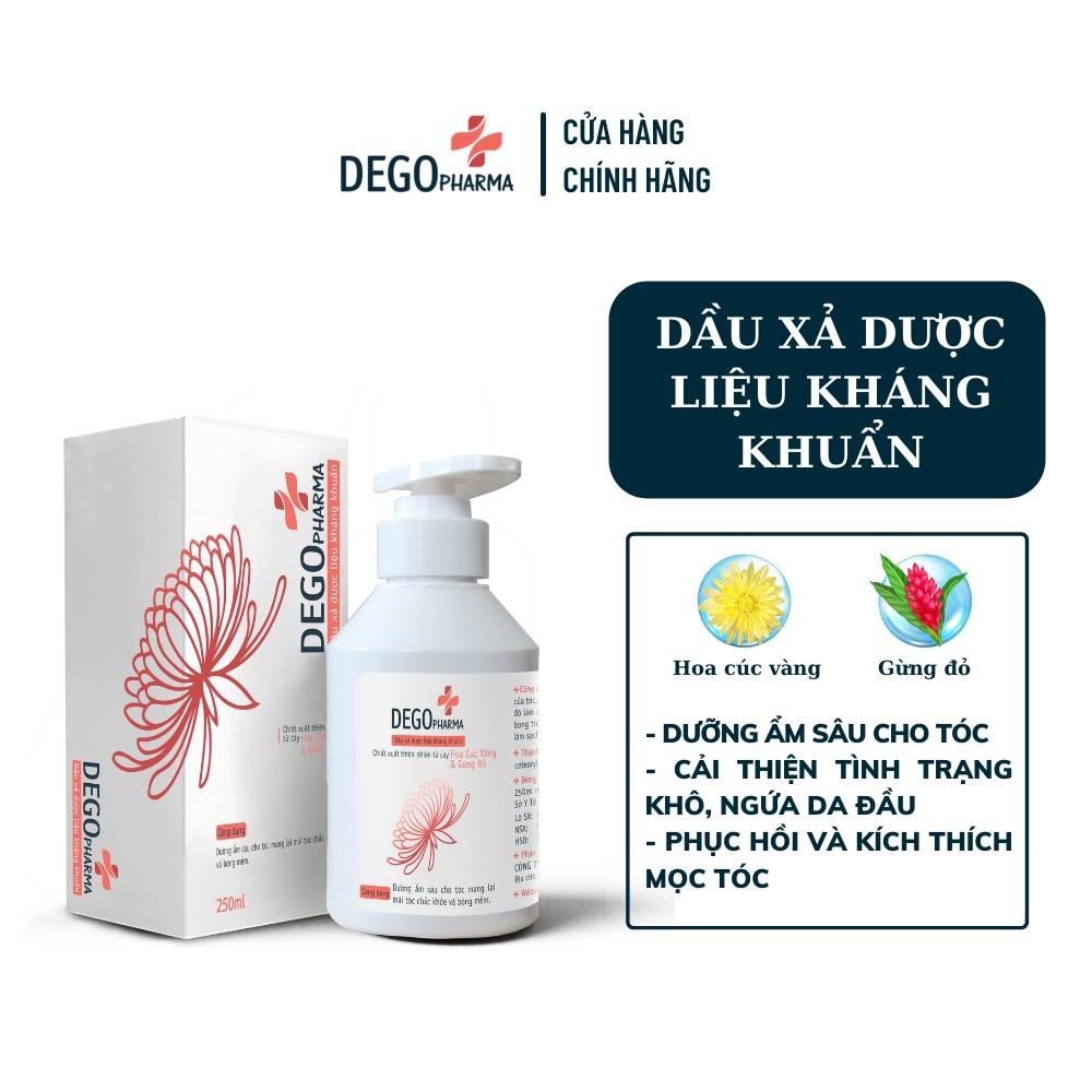 Dầu Xả Dược Liệu Gừng Đỏ DEGO PHARMA 250ml - Phục Hồi Tóc Hư Tổn &amp; Giảm Rụng Tóc