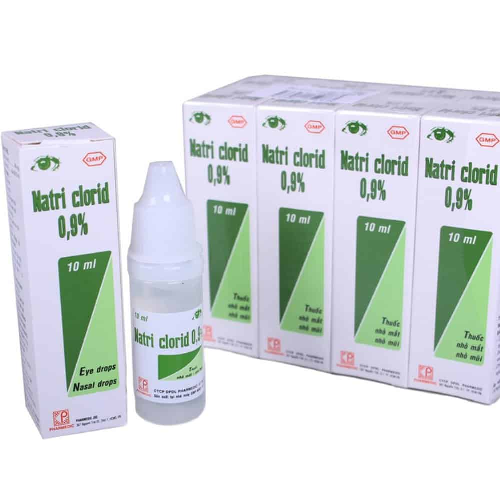 Thuốc nhỏ mắt, mũi Natri Clorid 0.9%