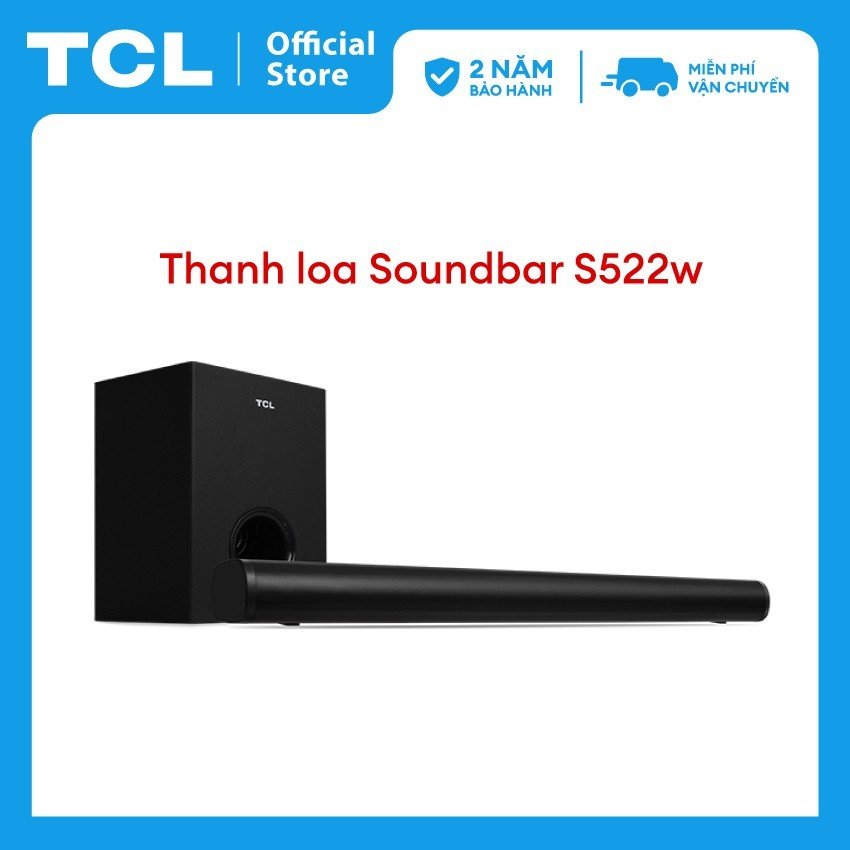 [Hàng chính hãng] Loa Soundbar Bluetooth TCL S Series S522W - Trang bị loa siêu trầm không dây