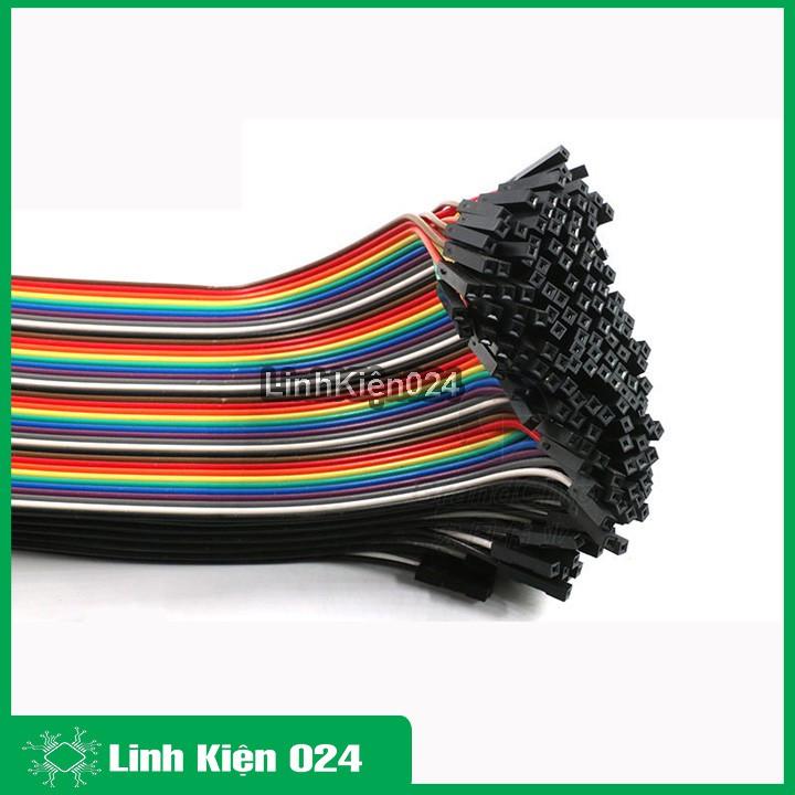 Tệp 40 Sợi Dây Nối 40P 21Cm Câu Mạch 2 Đầu Cái Cái
