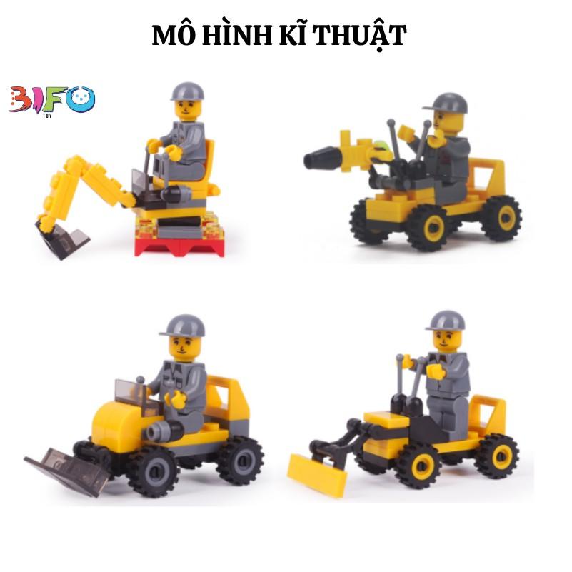 Bộ đồ chơi lắp ghép mô hình mini cho bé phát triển trí não