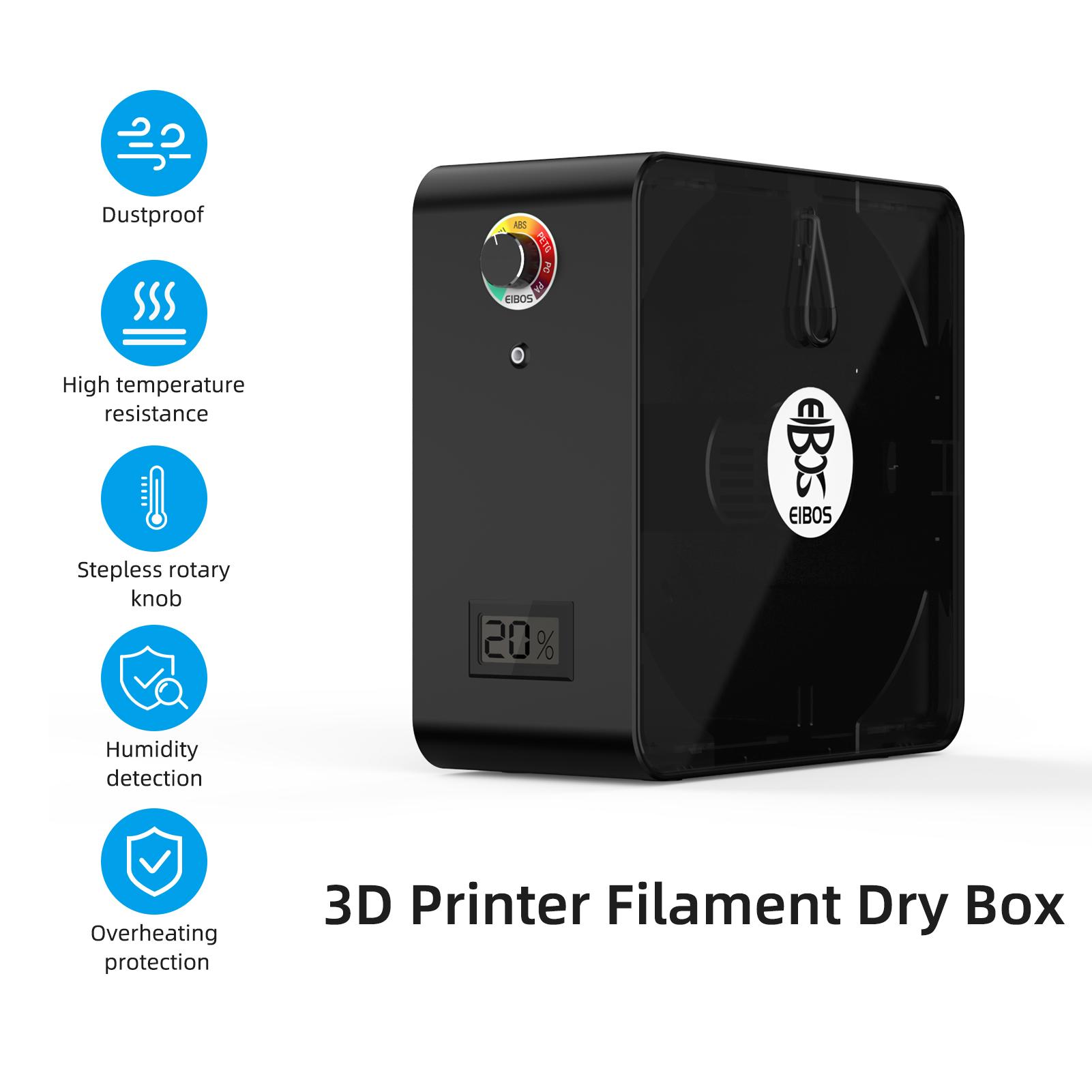 3D Máy In Dây Tóc Khô Hộp Sấy Hộp Bảo Quản Dehydrator Phát Hiện Độ Ẩm Ống Giá Đỡ Giữ Dây Tóc Khô 1.75Mm Dây Tóc