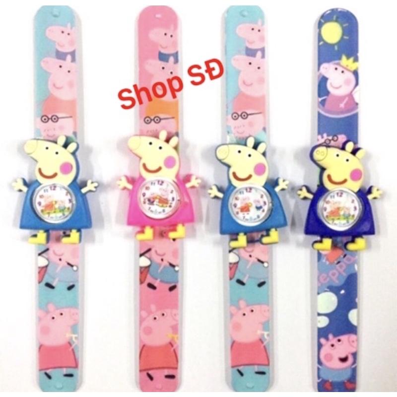 đồng hồ trẻ em - hình heo peppa -1 cái