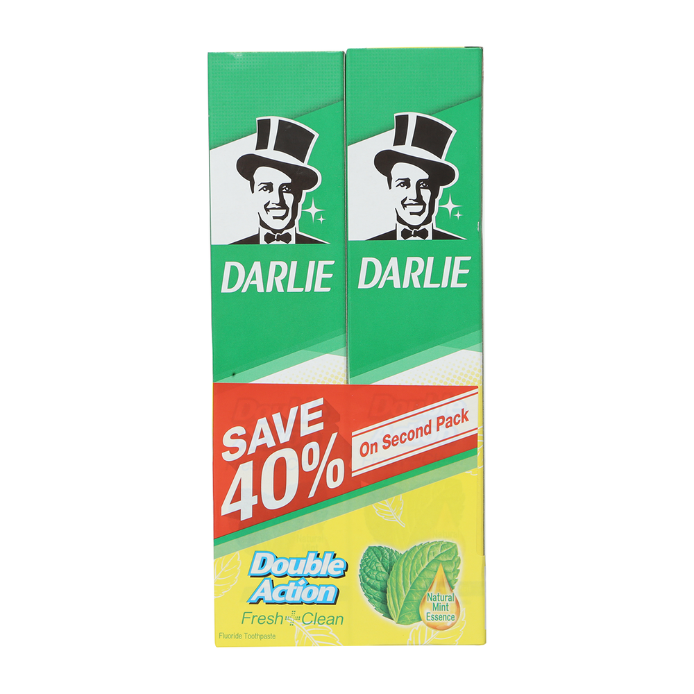 Combo 2 Tuýp Kem Đánh Răng Darlie Double Action 225G