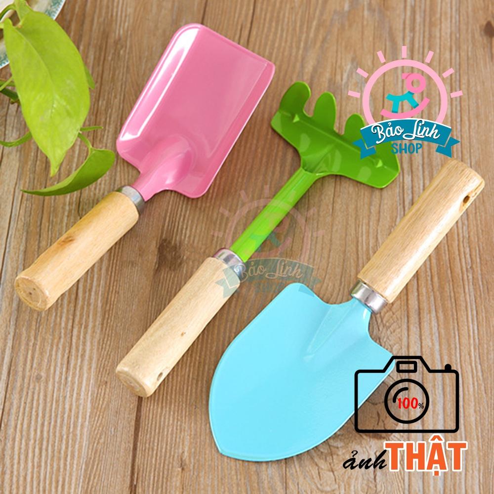 Set 3 xẻng làm vườn cho bé| Đồ chơi an toàn