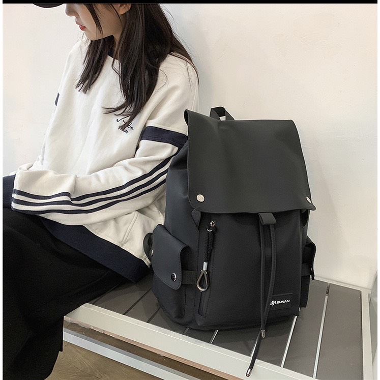 Balo Nam Nữ Thời Trang Balo Đi Học Du Lịch Đẹp Cao Cấp Unisex Đựng Vừa Laptop Hàn Quốc - DRU BL035 - Hàng Chính Hãng