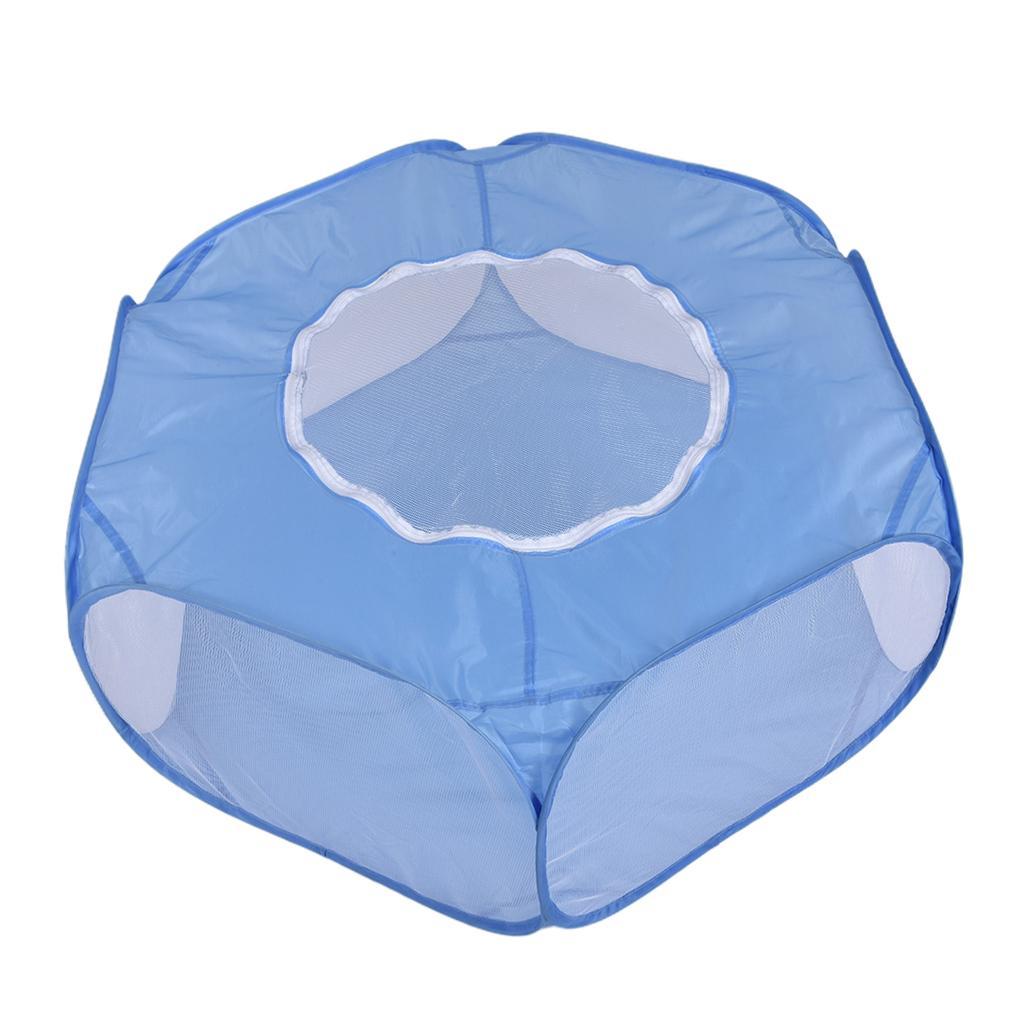 Small Animals Hamster Rabbit Playpen Fence Tent Toys Hamster Mice Sky Blue