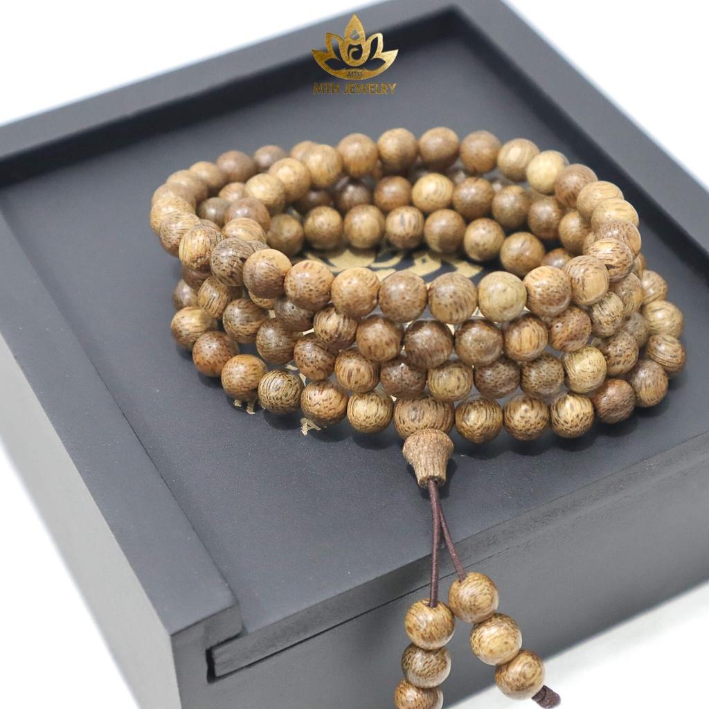 Vòng Tay Trầm Hương Đeo Tay Dạng Chuỗi Hạt 108 Size 6mm